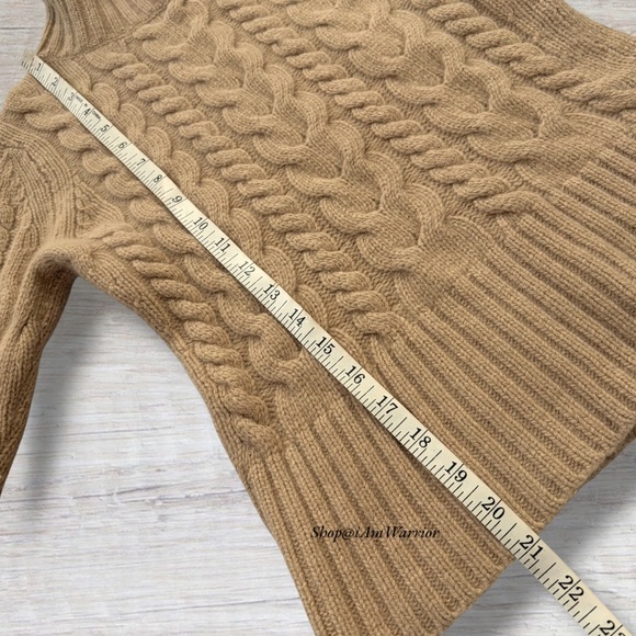 Banana Republic Angora Blend Cable Knit Convertible Collar Sweater *iamwarrior - Picture 9 of 11